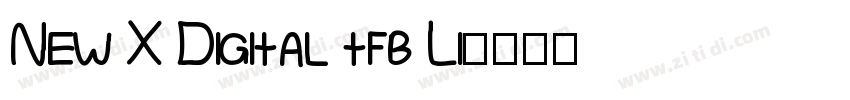 New X Digital tfb Li字体转换